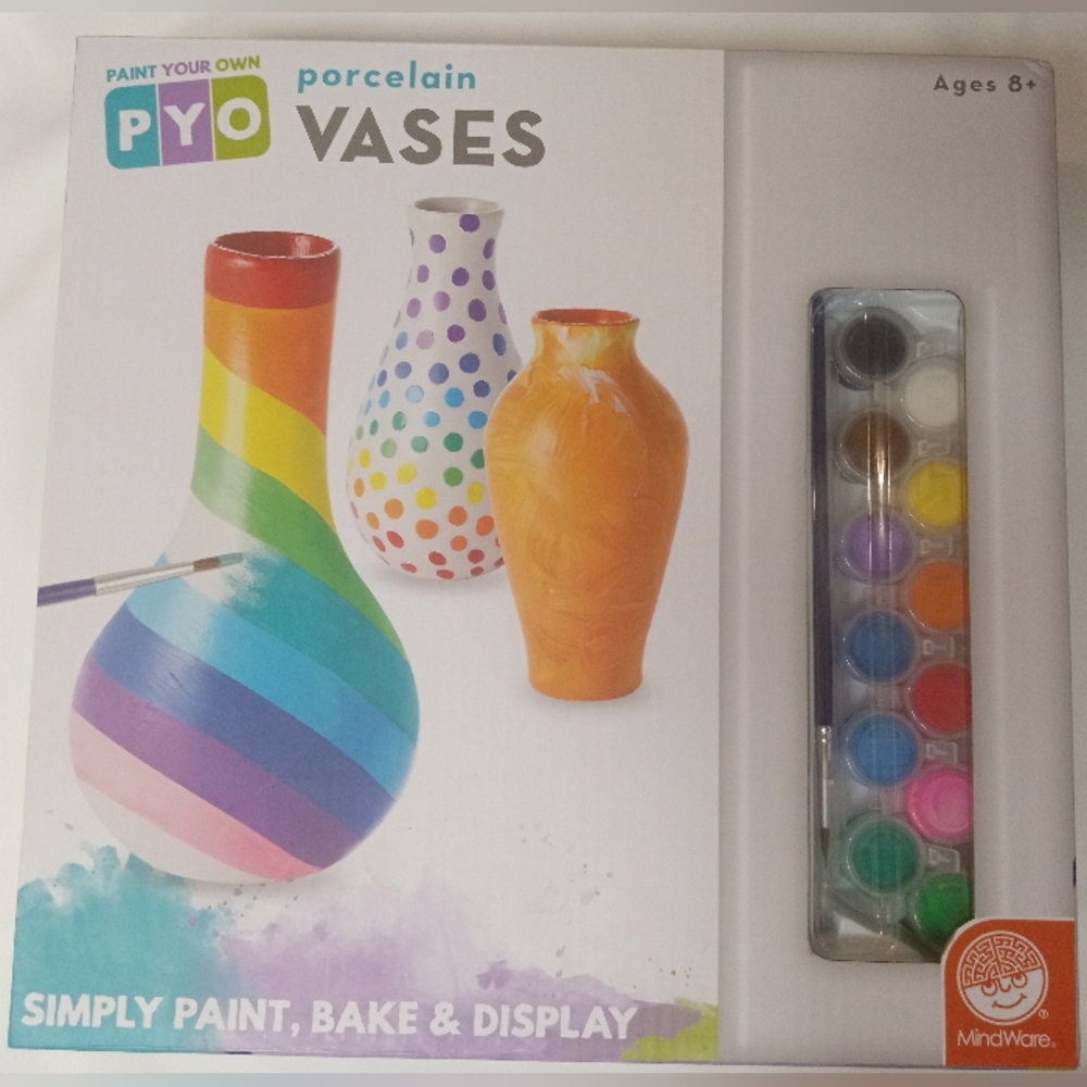 Porcelain Vases Paint Kit - Multicolor